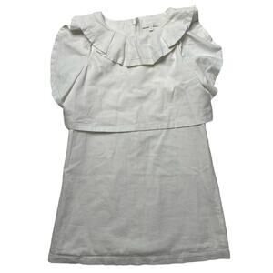 Chloe White Ruffle Dress Girls Size 6